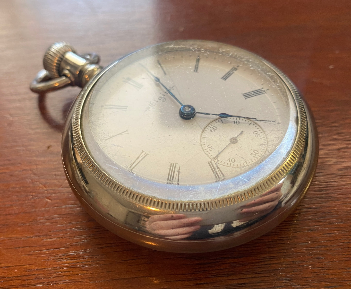 1903 Elgin Grade 218 18s 15j Pocket Watch Silverode