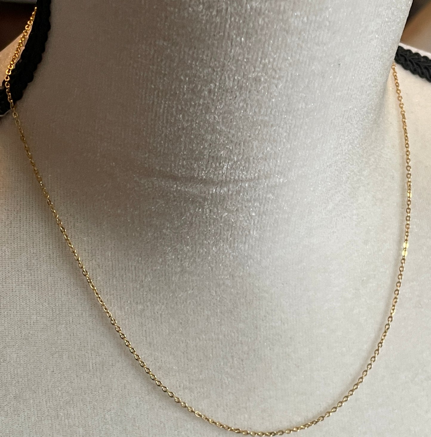 Vintage Gold Tone Chain Necklace Marked