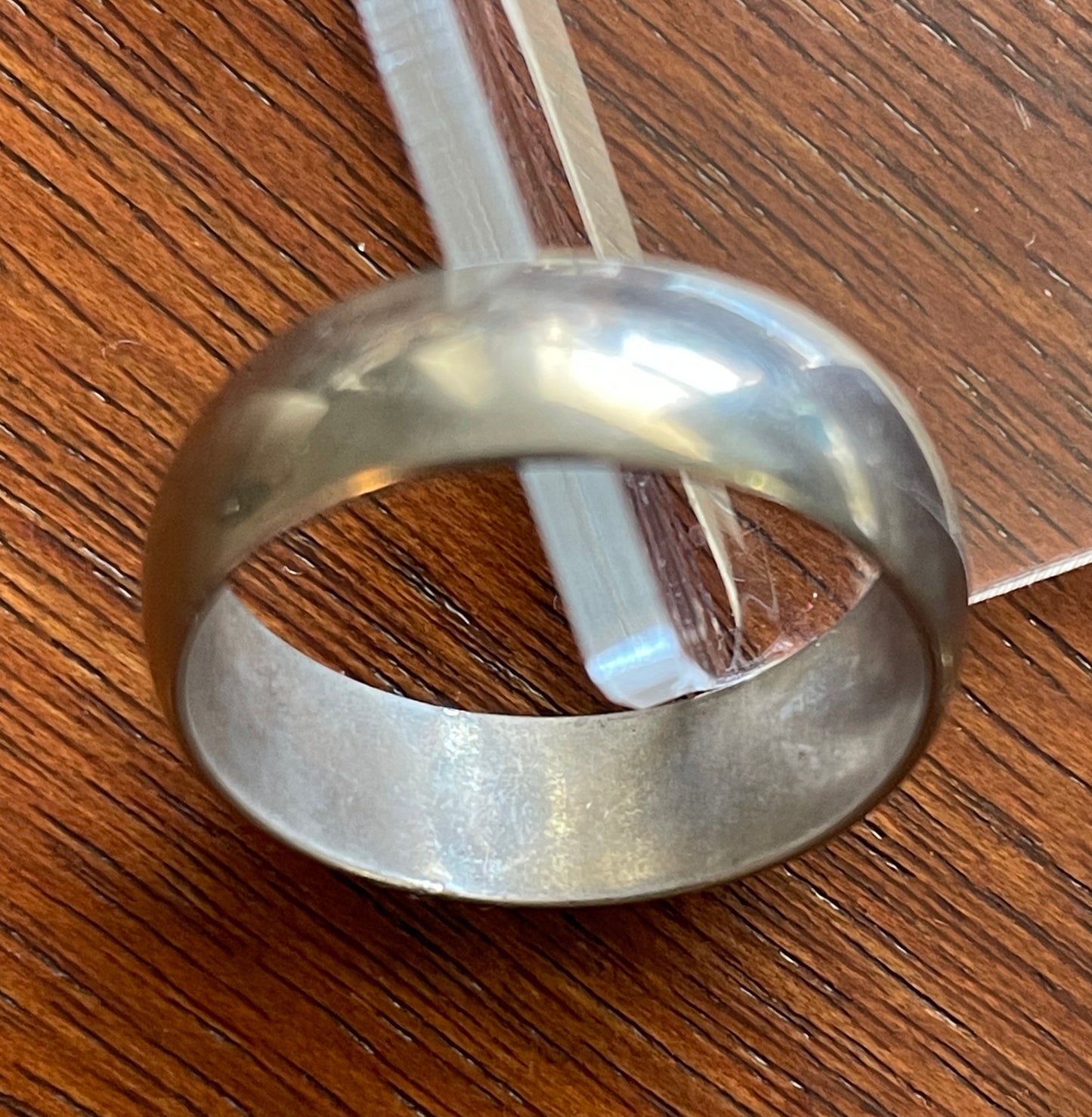 Vintage Sterling Silver 925 Men's Wedding Band Ring Sz 8.5 Wide