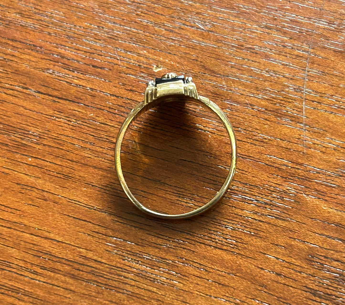 Vintage Josten 10k Yellow Gold 1957 High School Class Ring Sz 7