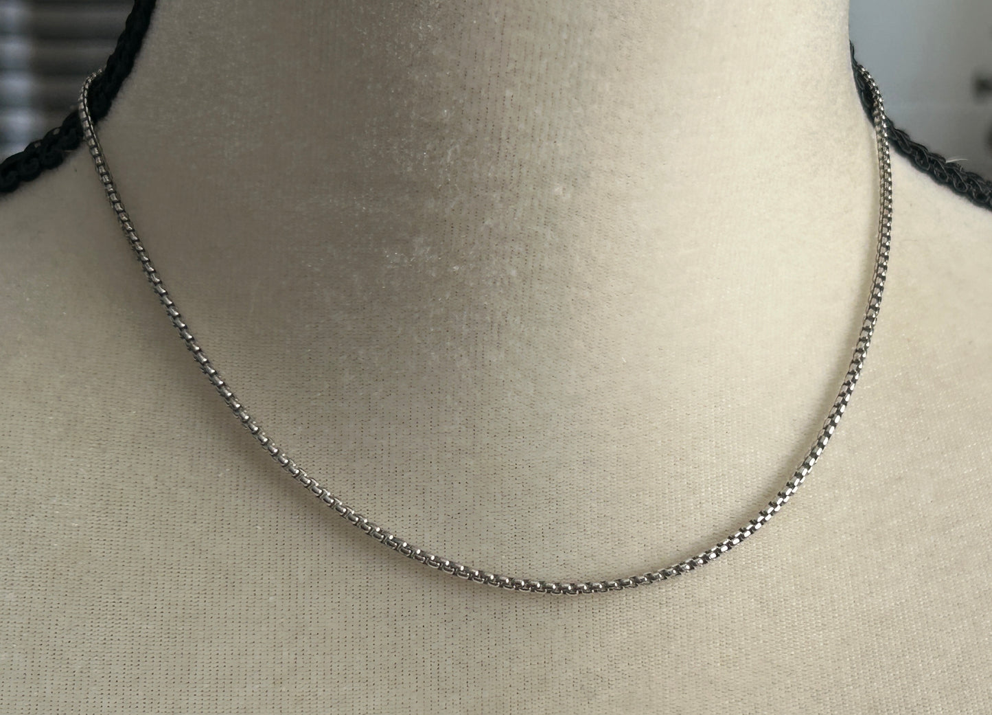 Sterling Silver 925 16" Long Chain Necklace