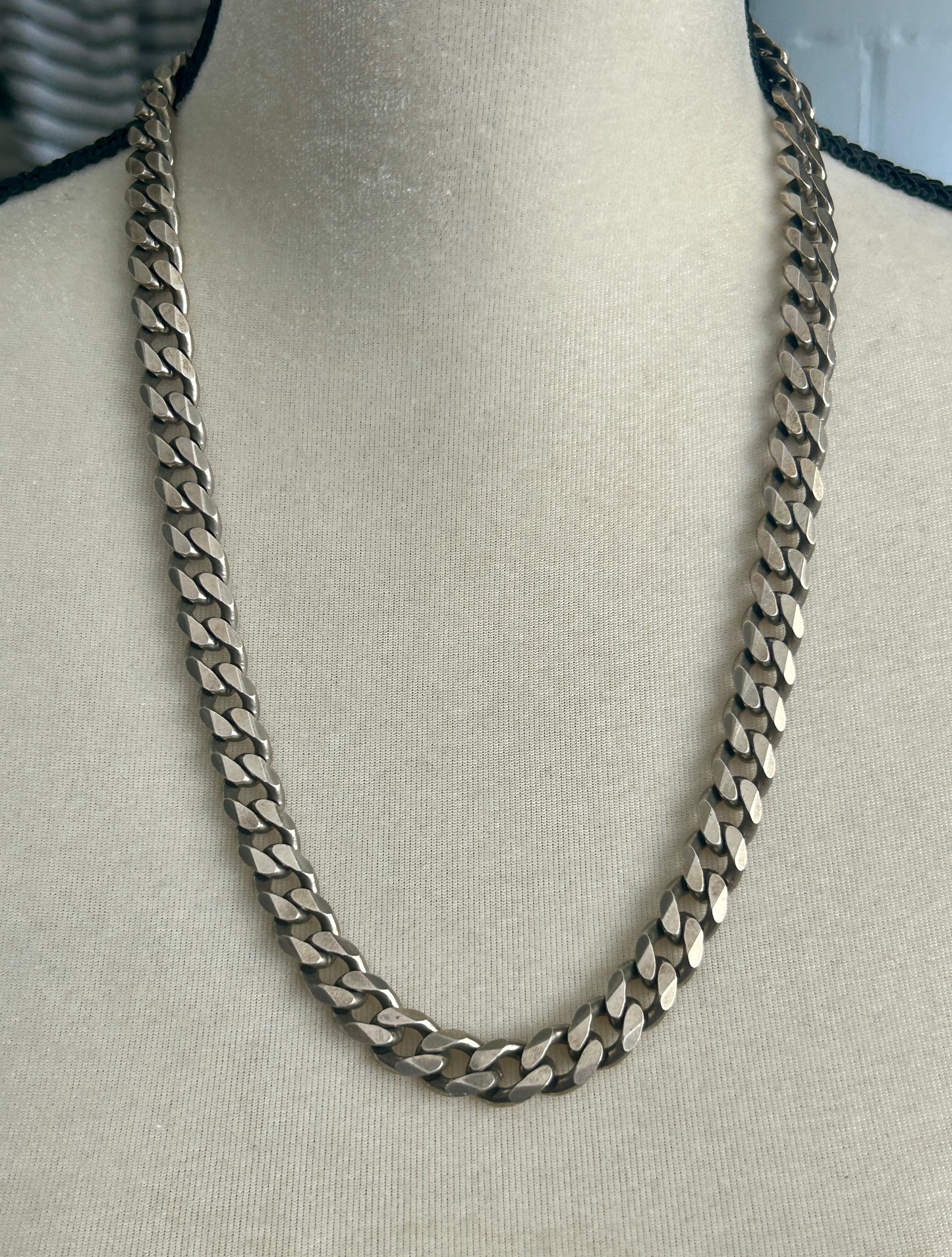 Sterling Silver 925 HEAVY Curb Chain Mens Necklace 24.5" Long x 10mm Wide