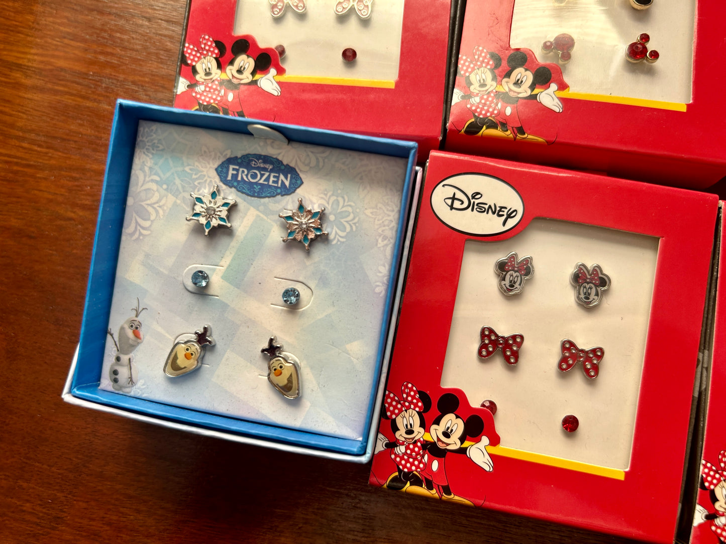 Lot of Disney Mickey Mouse Minnie Frozen Stud Earrings Sets NEW