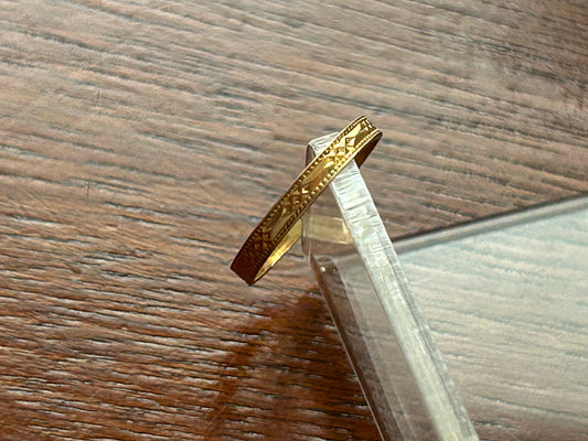 Vintage Antique 10k Yellow Gold Childs Baby Ring Signed A&Z