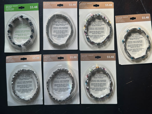 NOS New Magnetic Therapy Bracelet Lot