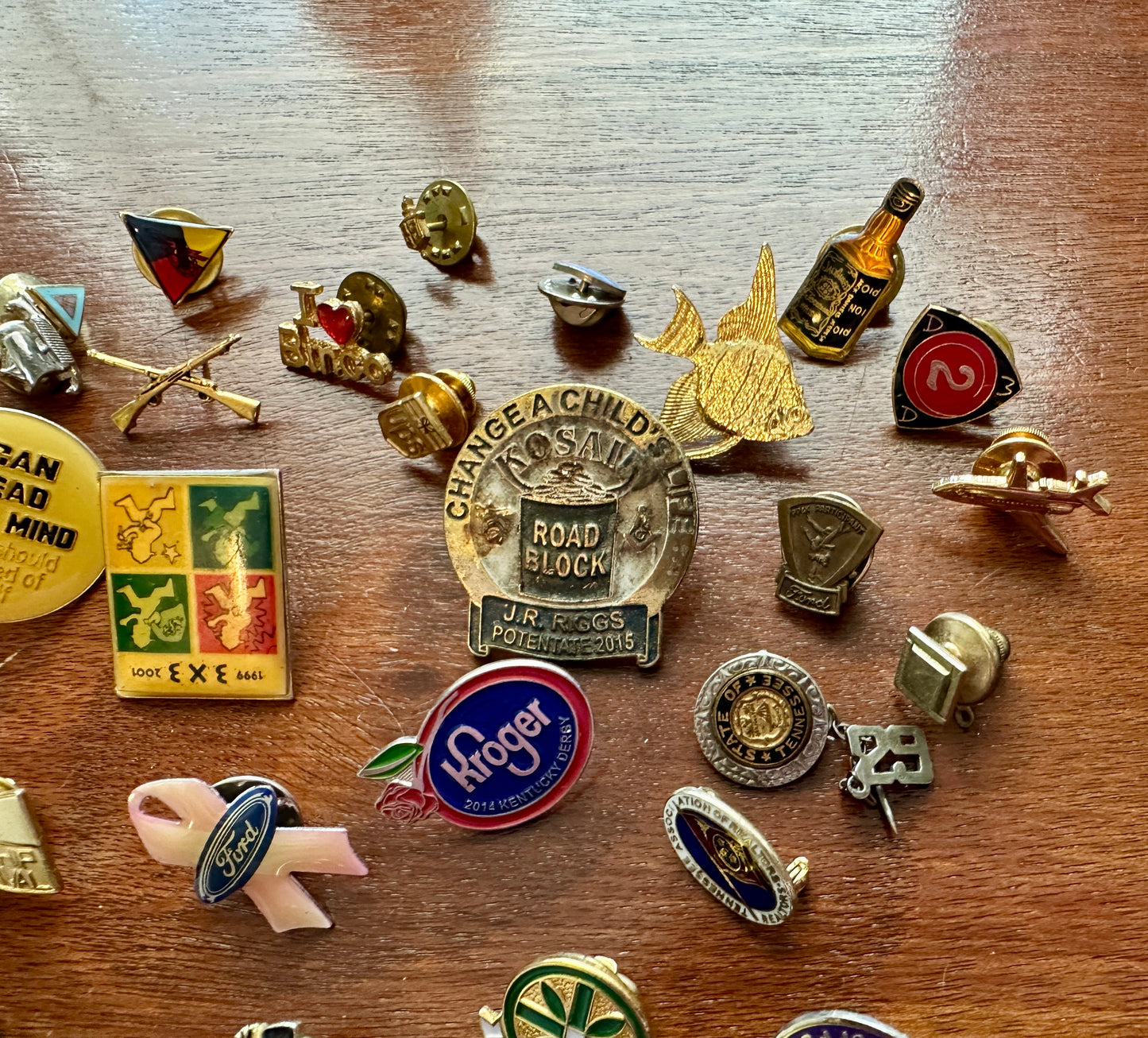 Vintage Lapel Pin Pins Pinback Lot Jack Daniels Kroger Service Motorcycle More