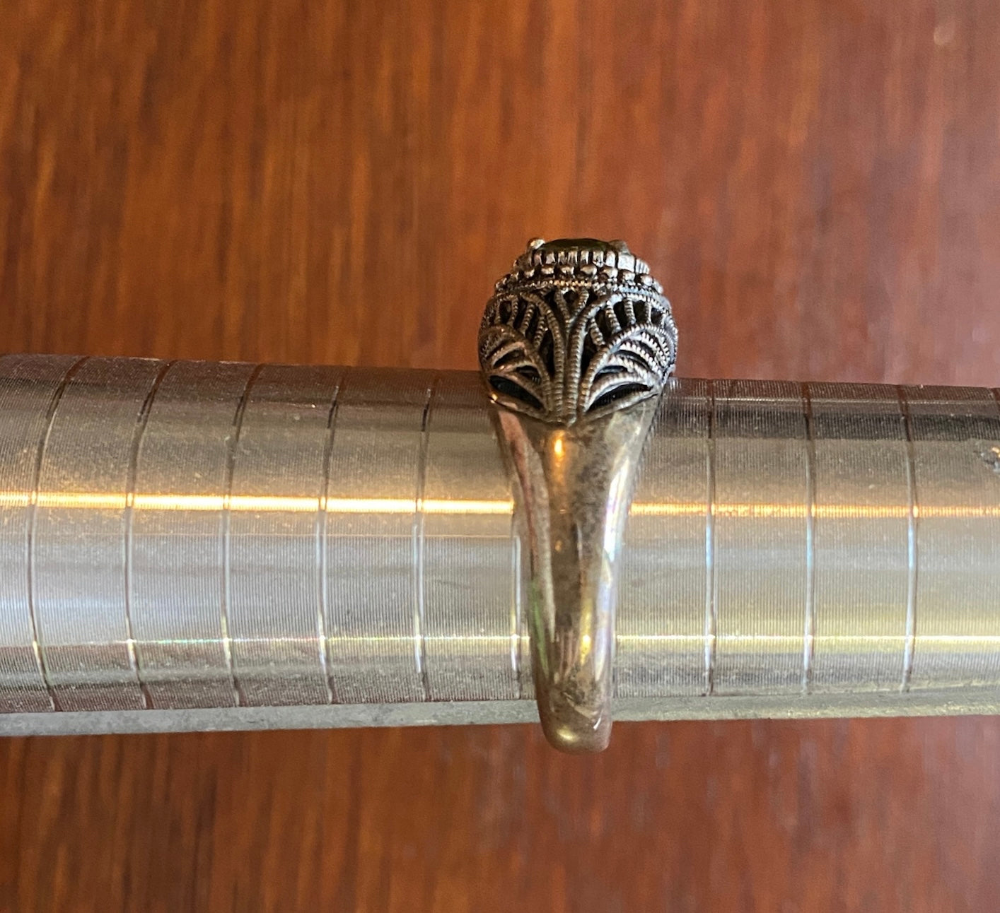 Designer CNA Sterling Silver 925 Peridot Sterling Silver 925 Ring