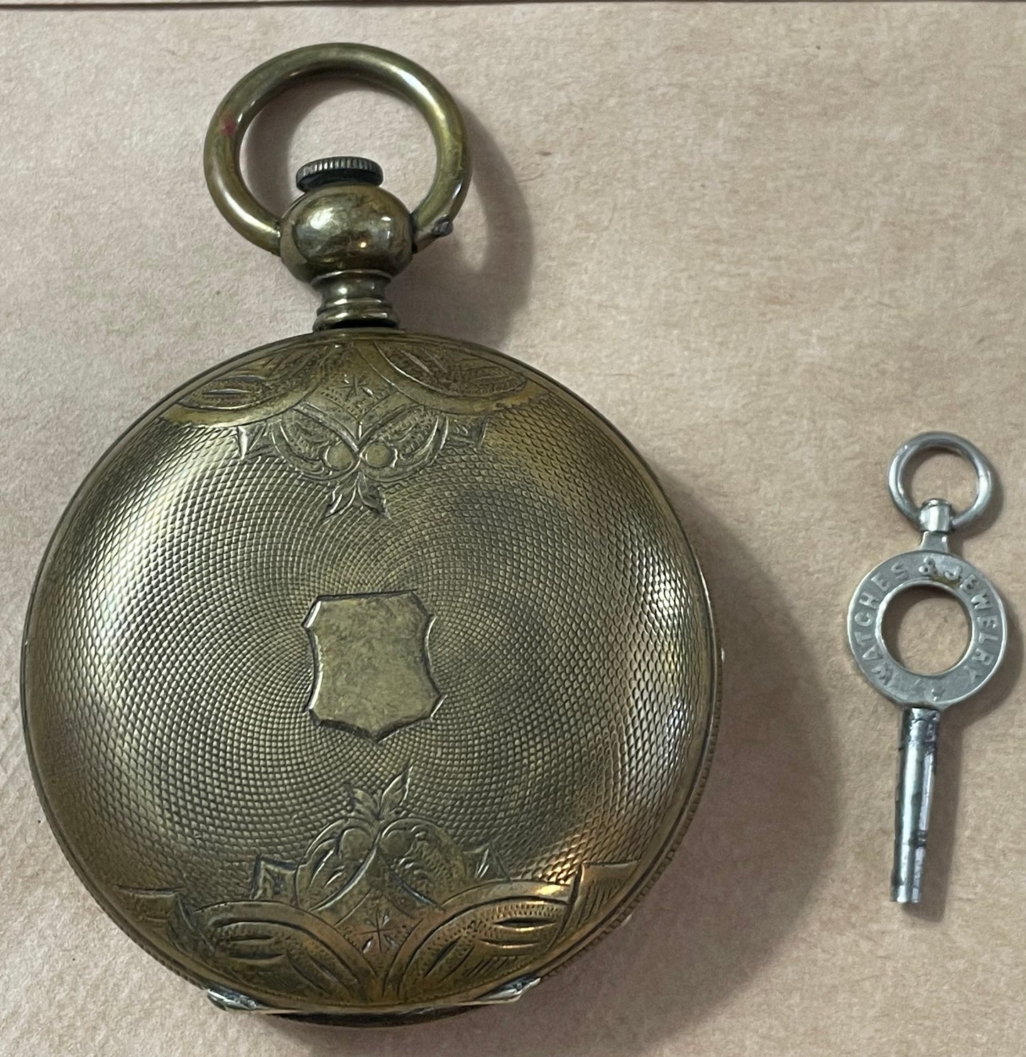 Perret's Pocket Watch New York Key Wind Sterling Fine Case