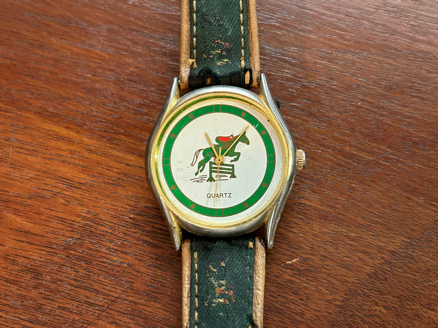 Vintage Derby Horse Racing Quartz Wristwatch AS IS