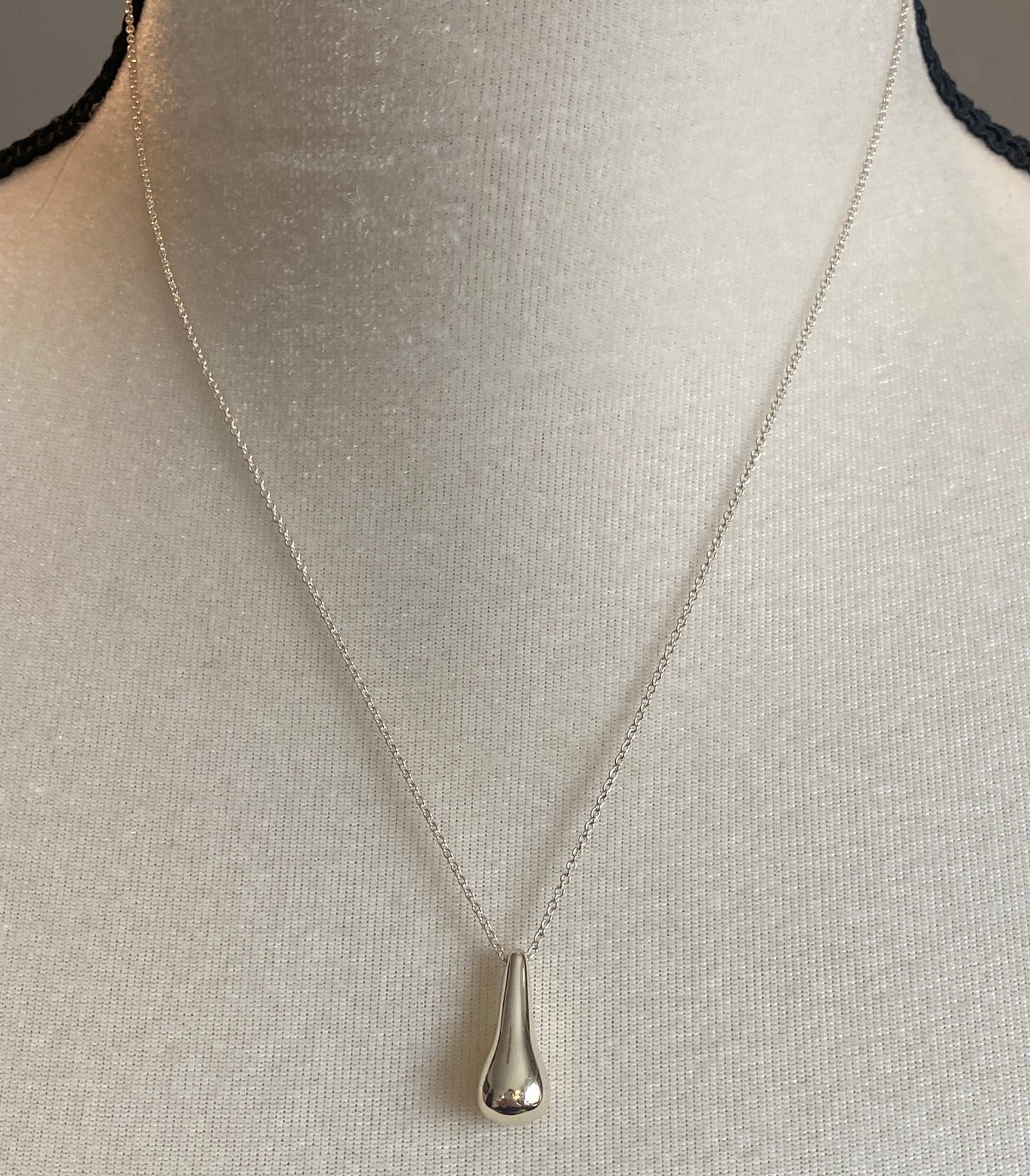 Sterling Silver 925 Robert Lee Morris RLM Studios Teardrop Pendant Necklace