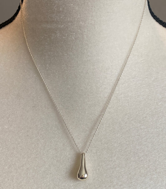 Sterling Silver 925 Robert Lee Morris RLM Studios Teardrop Pendant Necklace