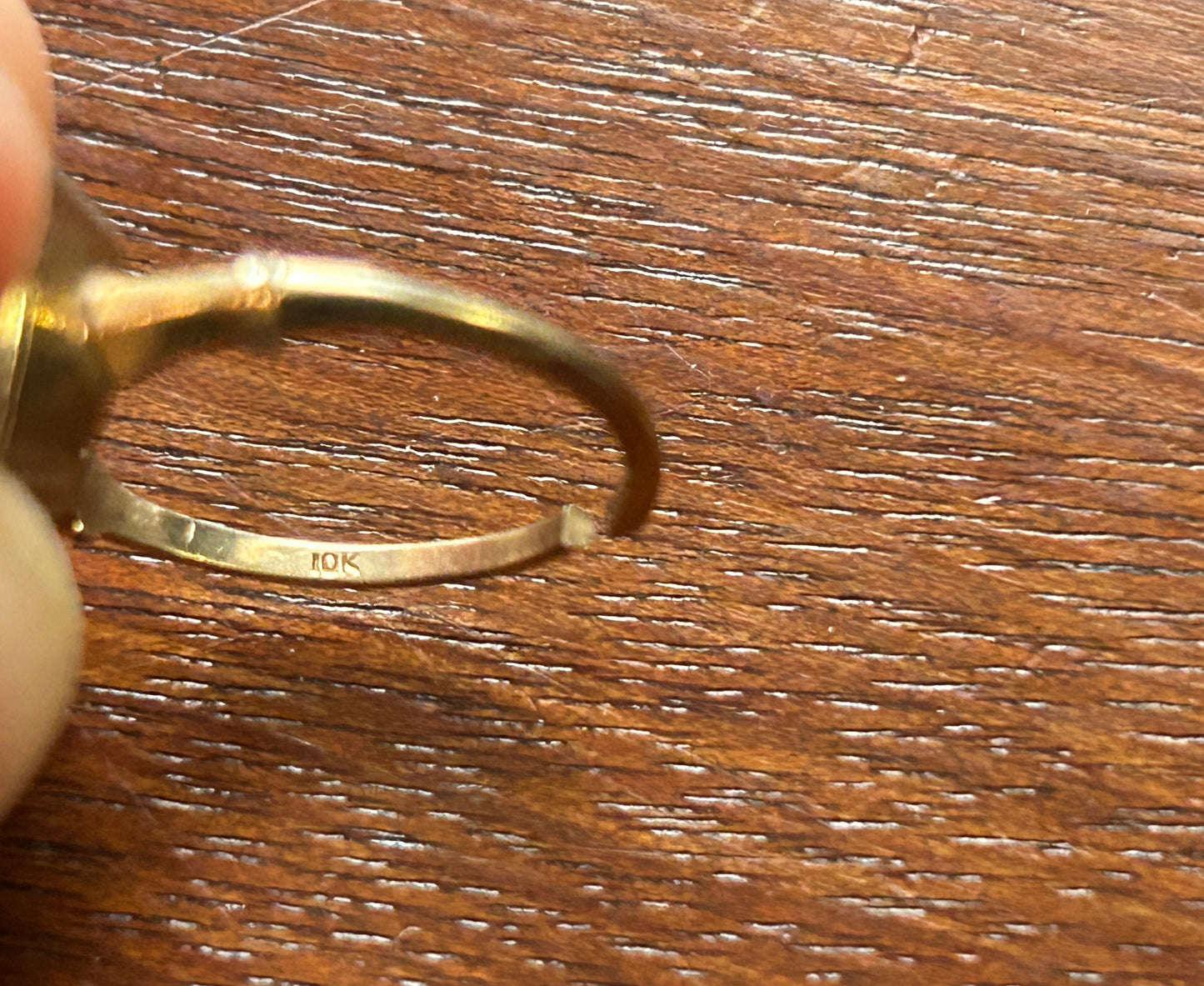 Vintage 10k Yellow Gold Heart Shaped Ring Setting DAMAGED