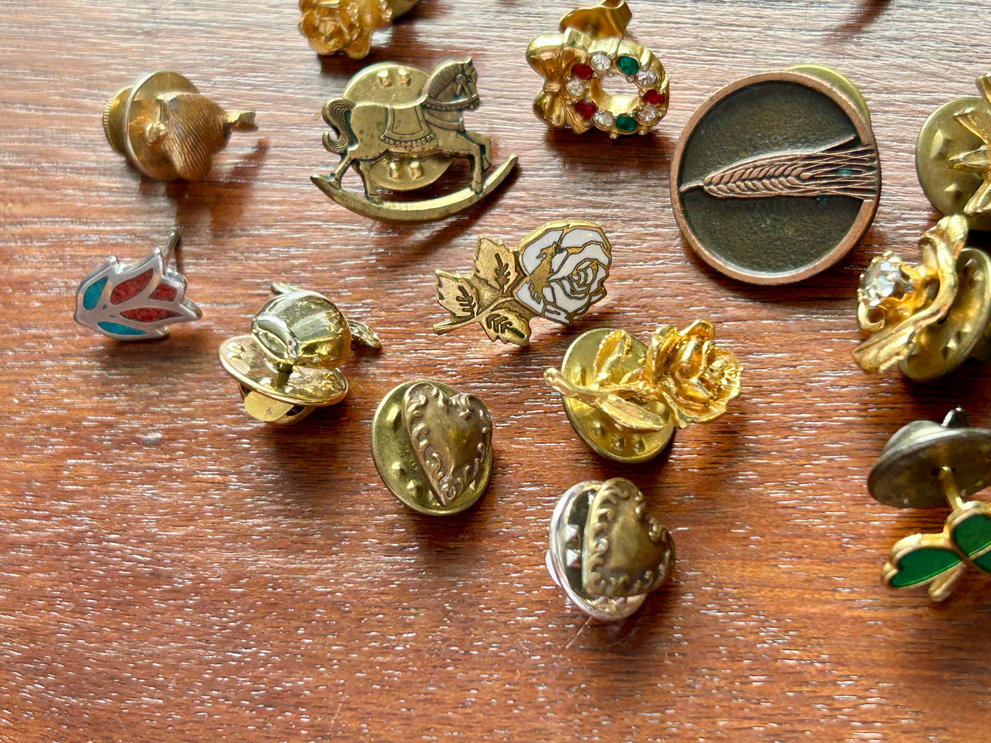 Vintage to Now Lapel Pin Pinback Brooch Lot Avon Birdhouse Flowers Teddy Bears