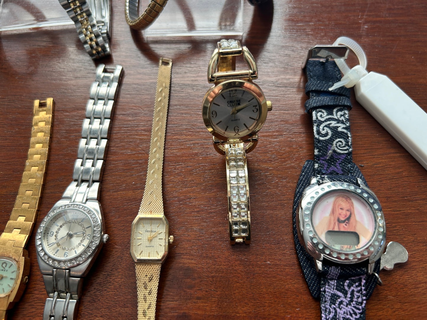 Vintage to Now Womans Watch Wristwatch Lot Gruen Armitron Gold Tone Elgin & More