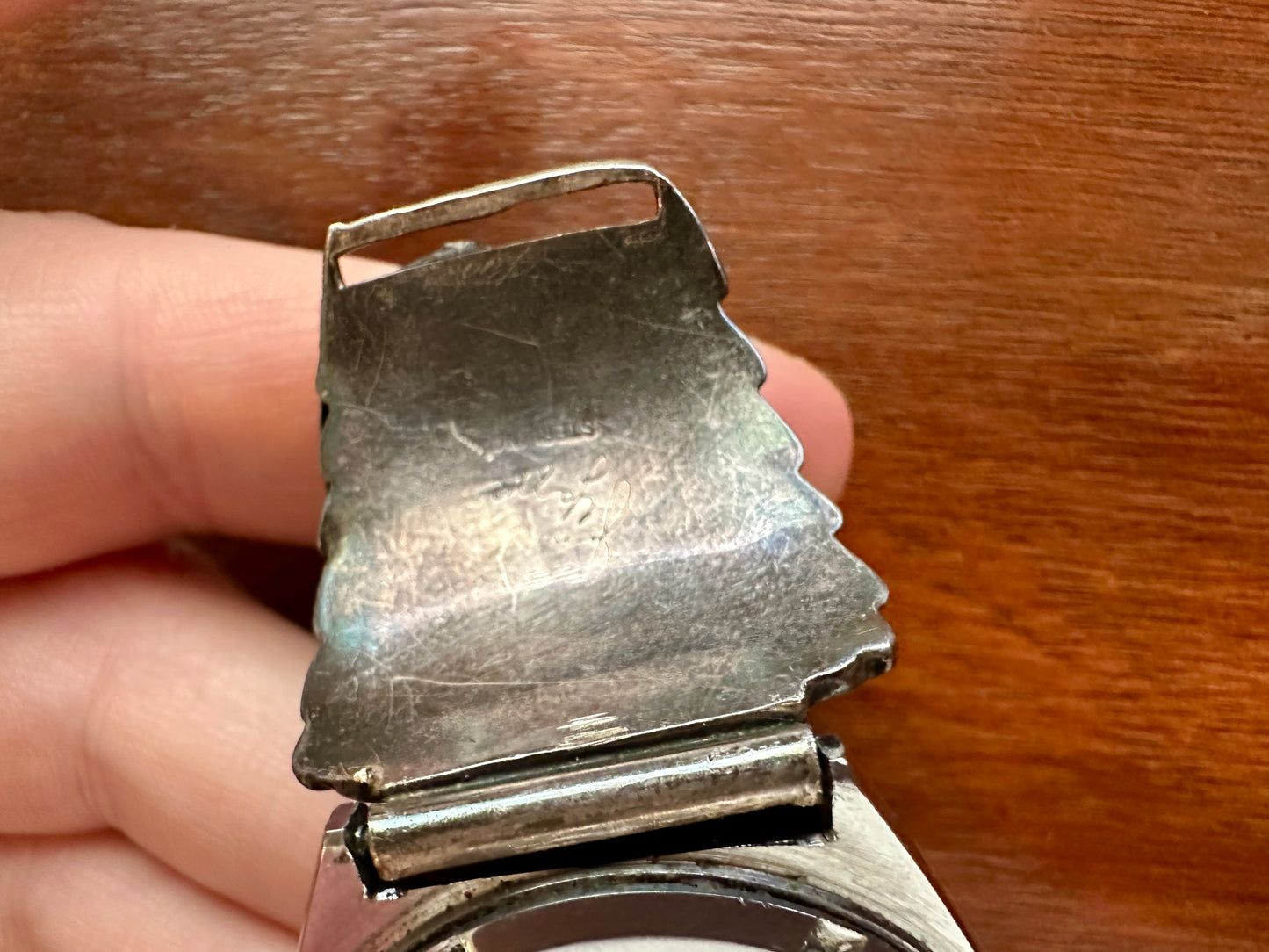Vintage Signed Jim Yazzie Sterling Silver 925 Turquoise Navajo Watch Band