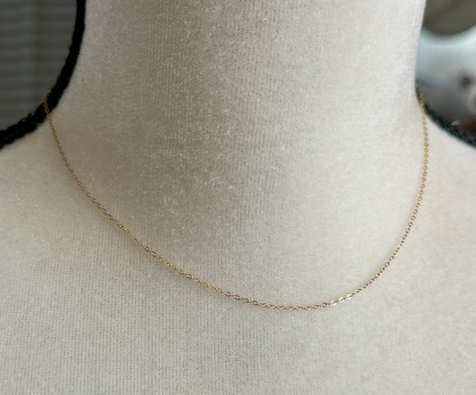 Vintage 1/20 14k Yellow Gold Filled Chain Link Necklace