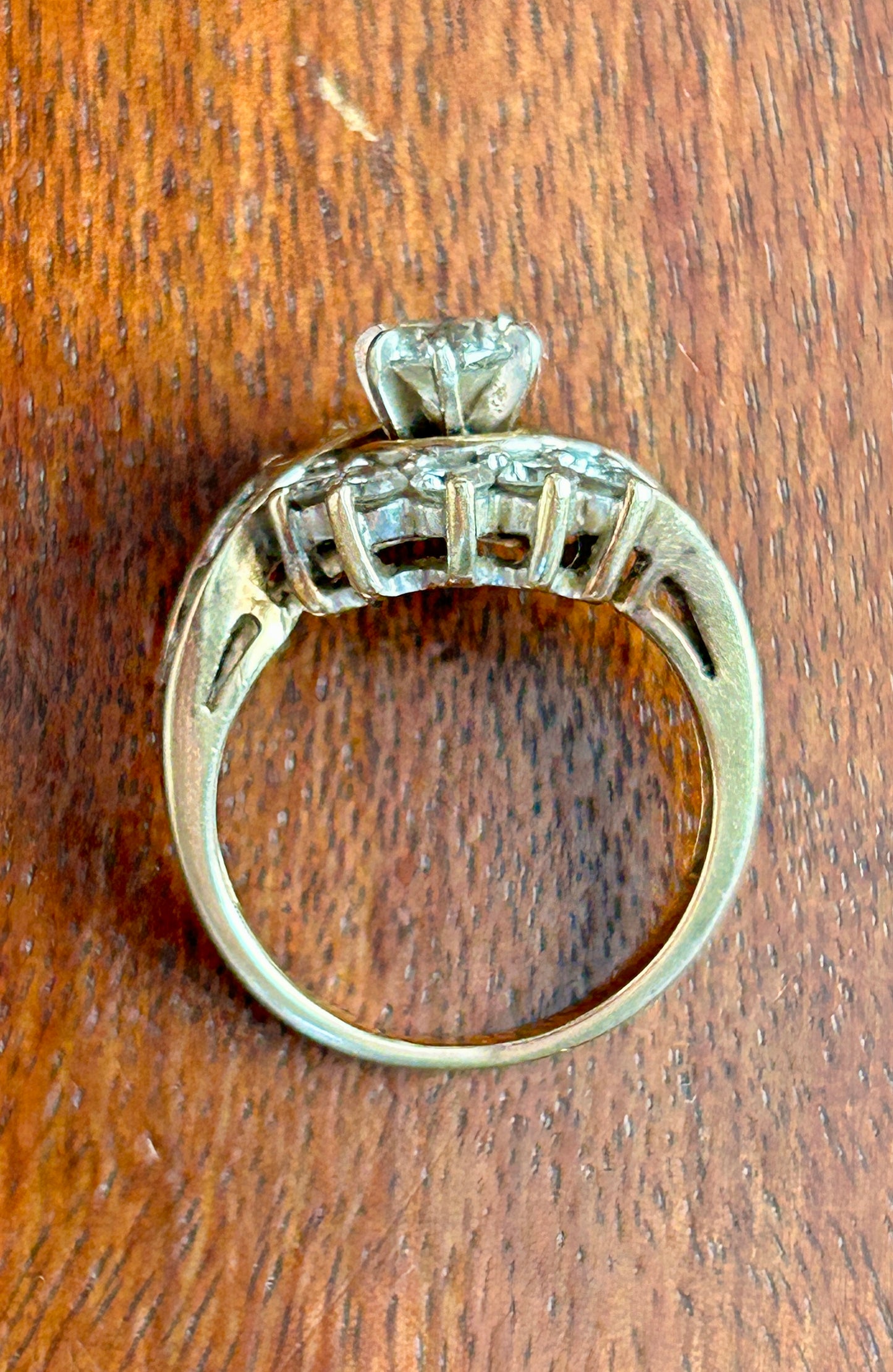 14k Yellow Gold 1.50ctw Diamond Engagement Ring Sz 6.75