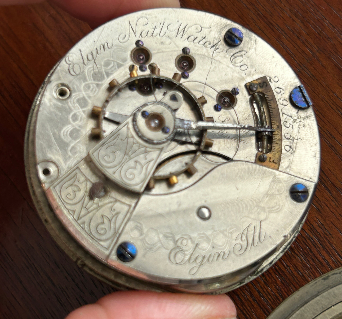 1888 Antique Elgin GM Wheeler Pocket Watch Grade 103 18s