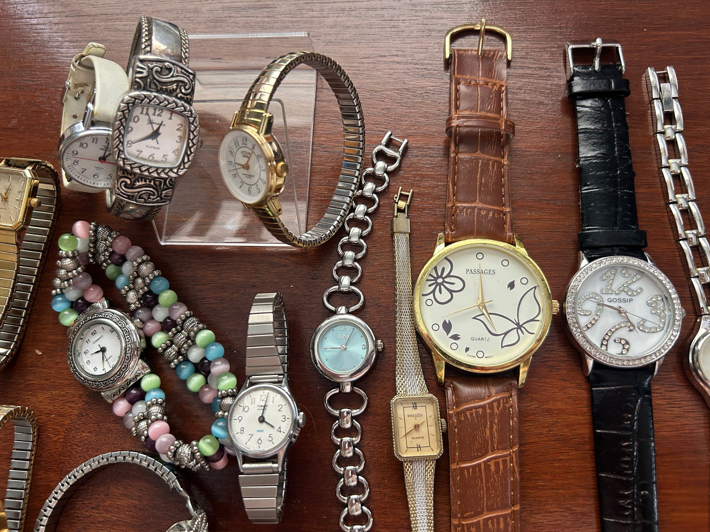 Vintage to Now Womens Watch Wristwatch Lot Timex Fossil Westclox Rhinestone