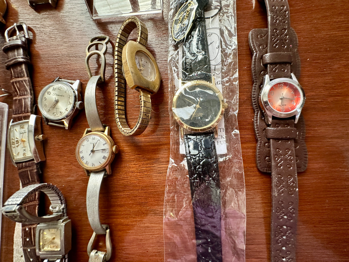 Vintage Womans Wristwatch Watch Lot Diamond Chronograph Michael Kors Mechanical
