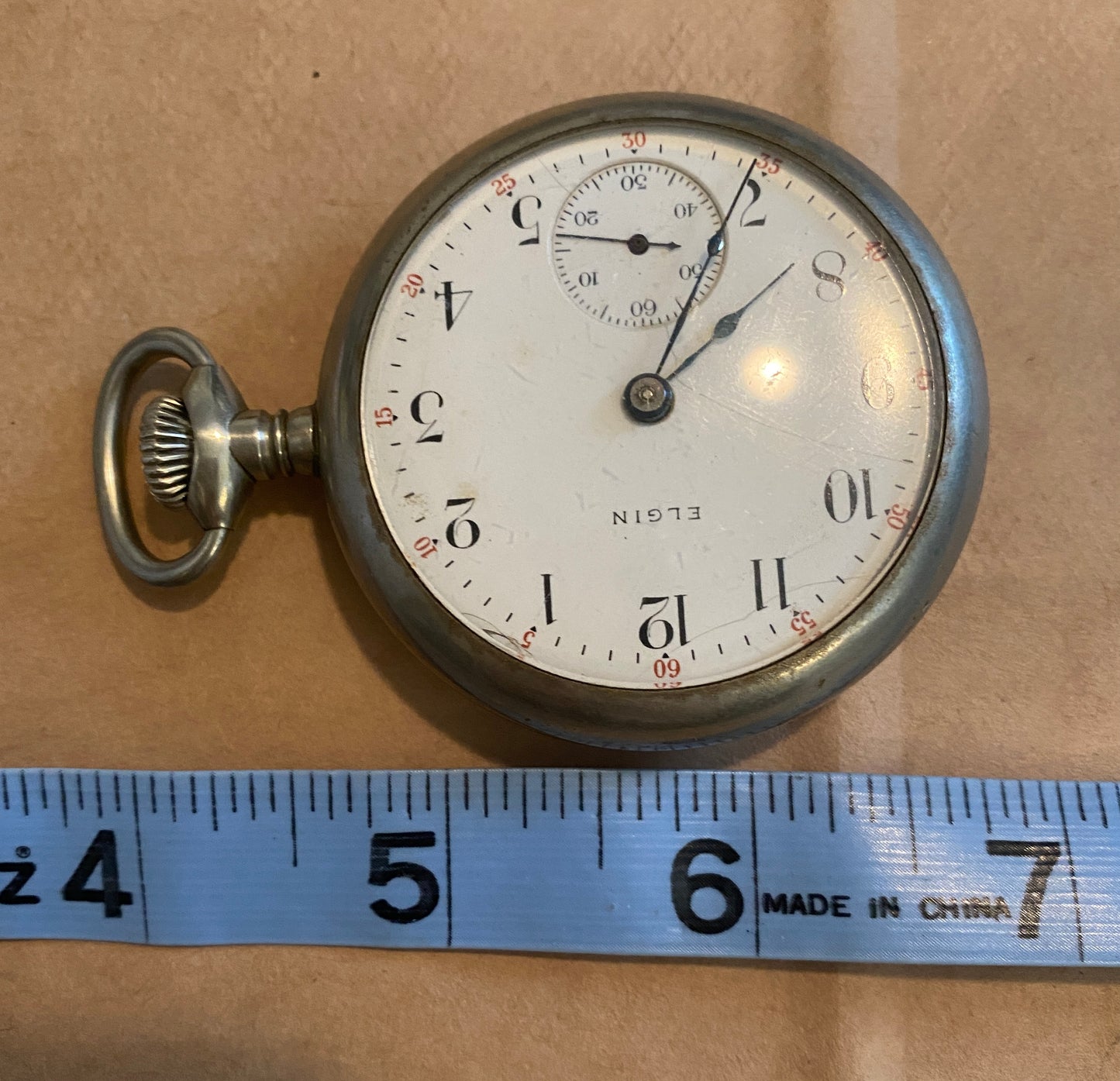 1908 Elgin Silverode Pocket Watch Grade 287 18s 7j