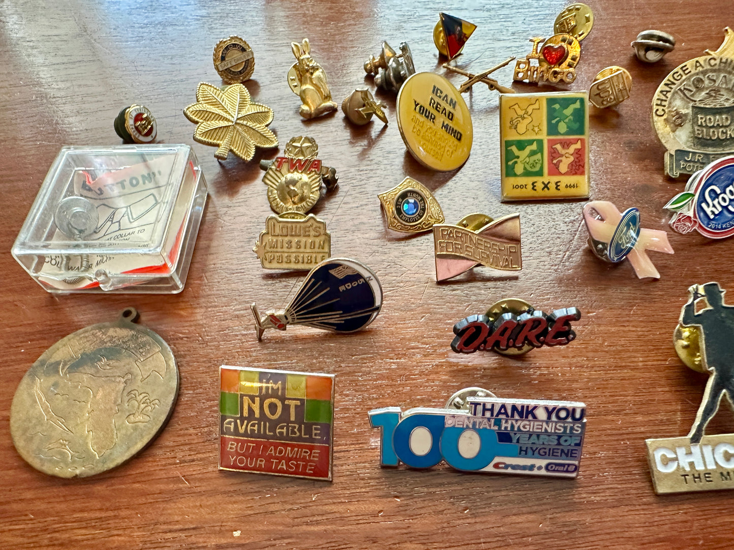 Vintage Lapel Pin Pins Pinback Lot Jack Daniels Kroger Service Motorcycle More