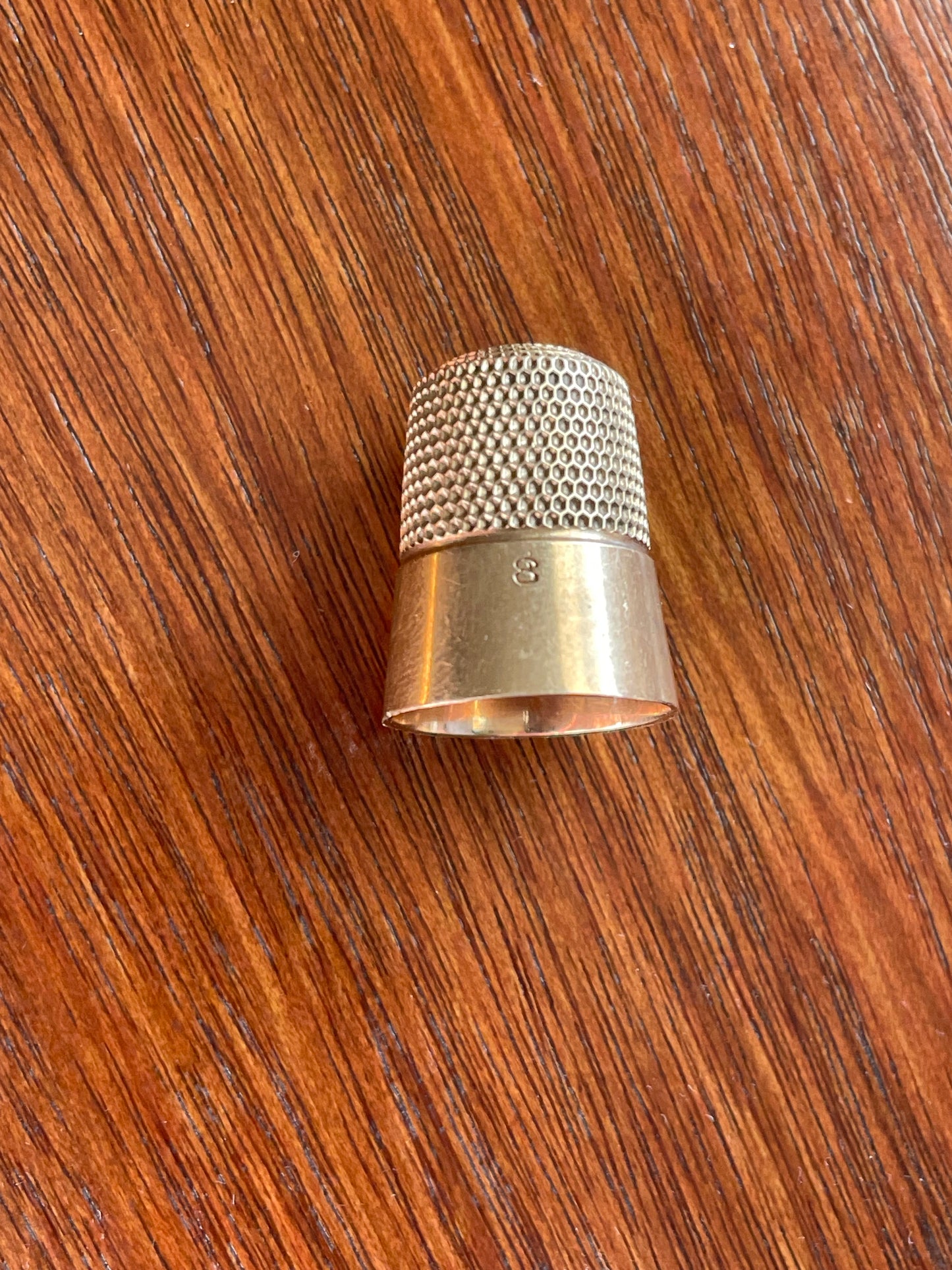 Vintage 10k Yellow Gold Thimble SZ 8