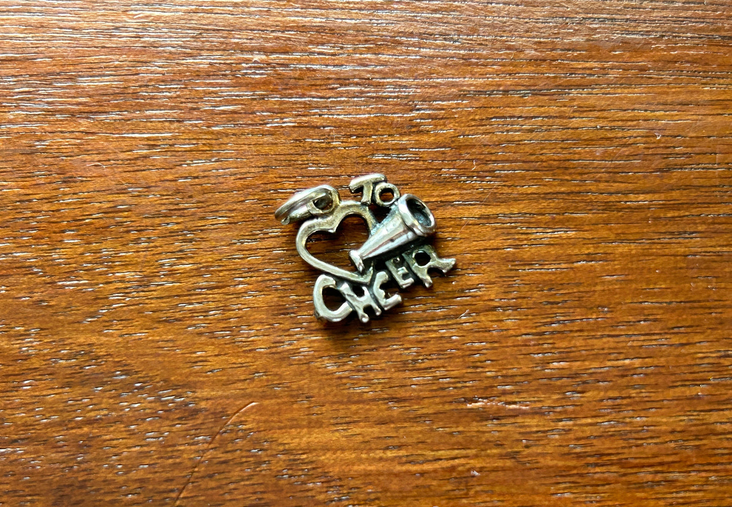 Sterling Silver 925 Love to Cheer Heart Charm