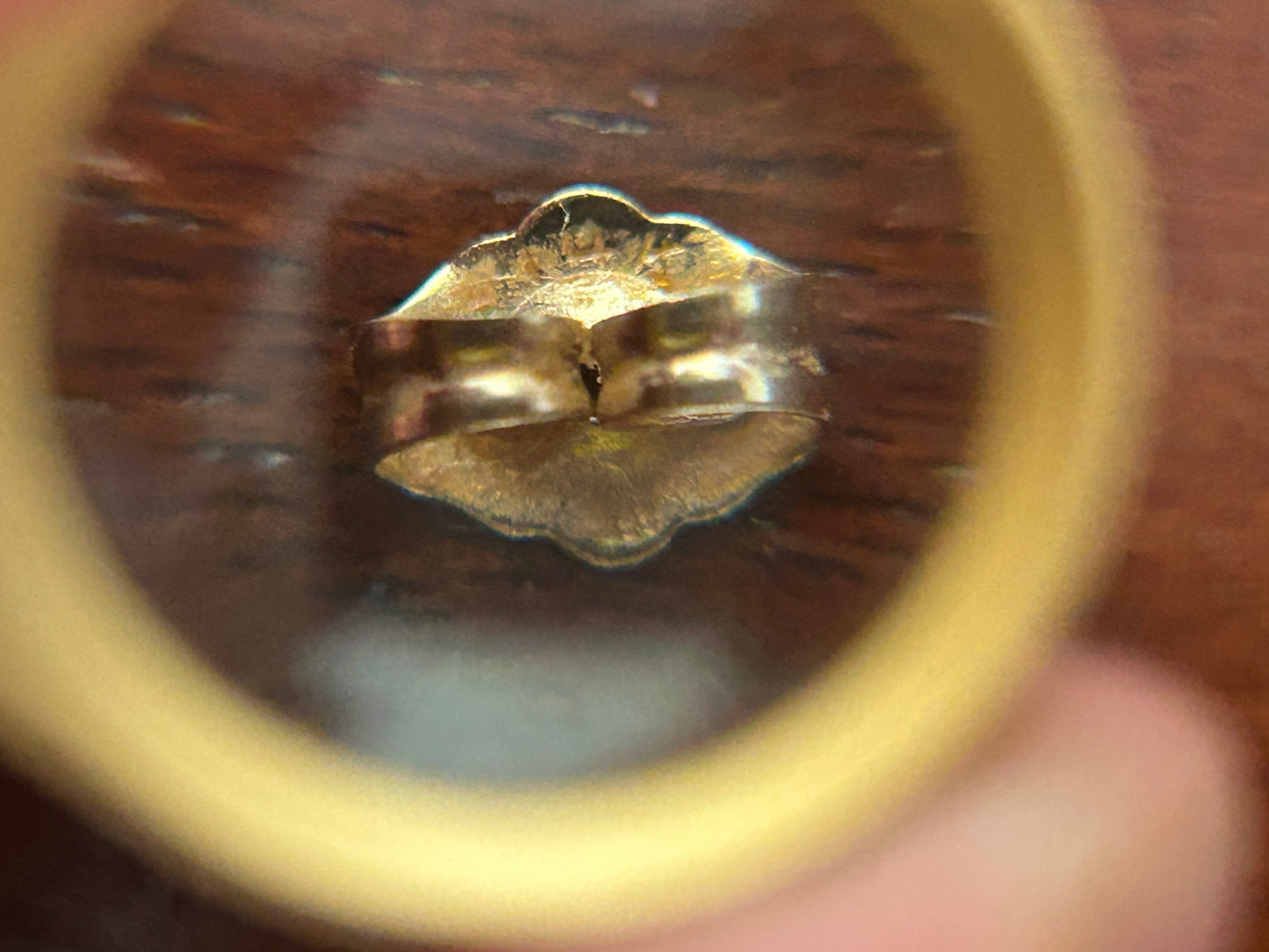 14k Yellow Gold Oval Opal Stud Basket Setting Pierced Earrings