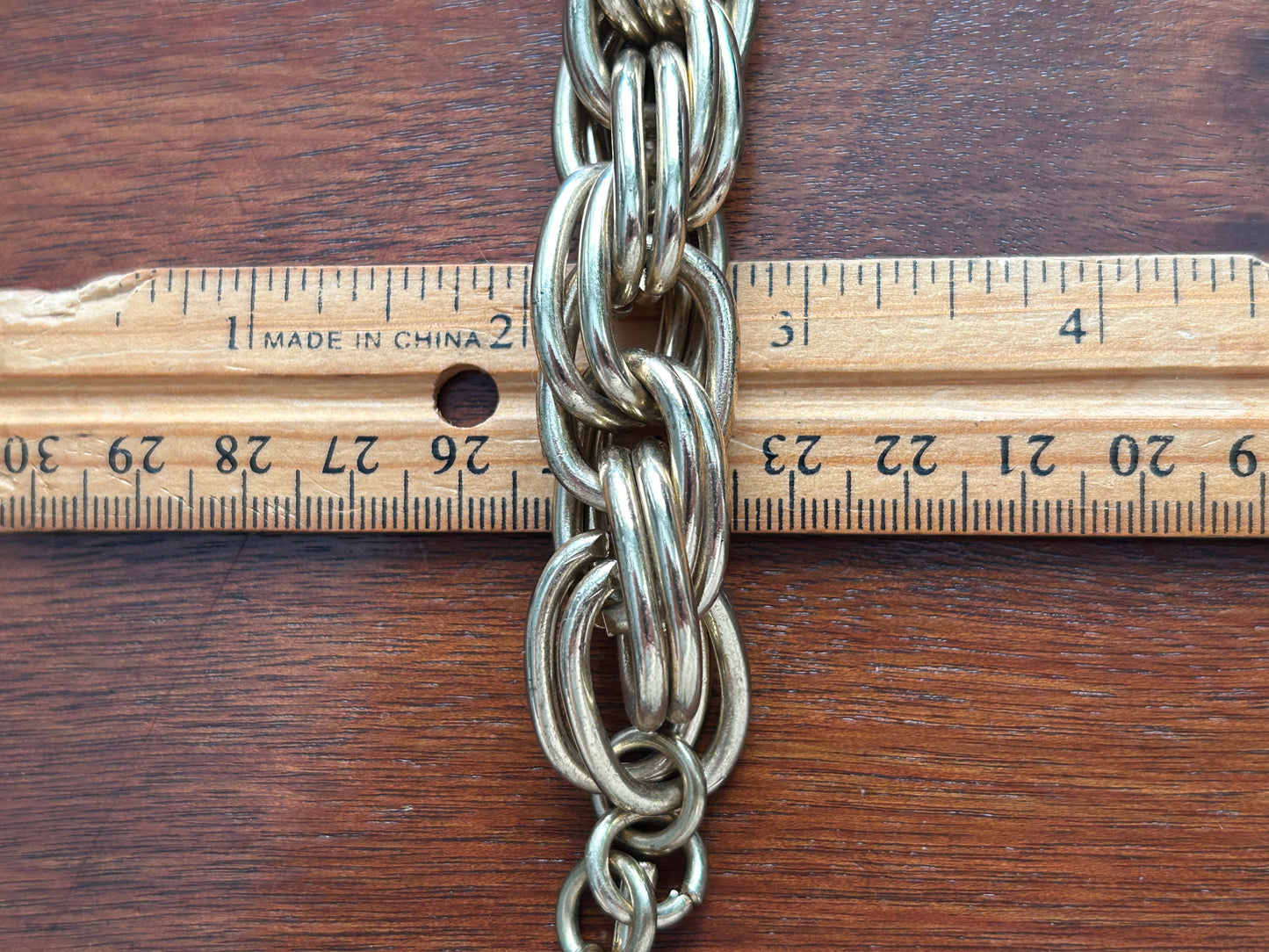 Vintage Gold Tone Chunky Chain Link Bracelet