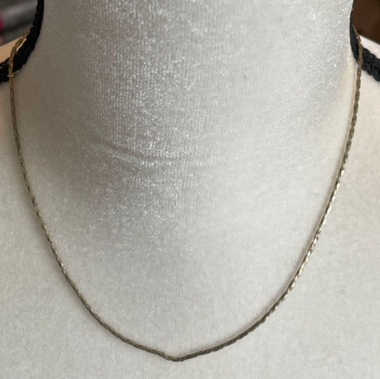 Vintage Silver Tone Chain Necklace Monet 16"