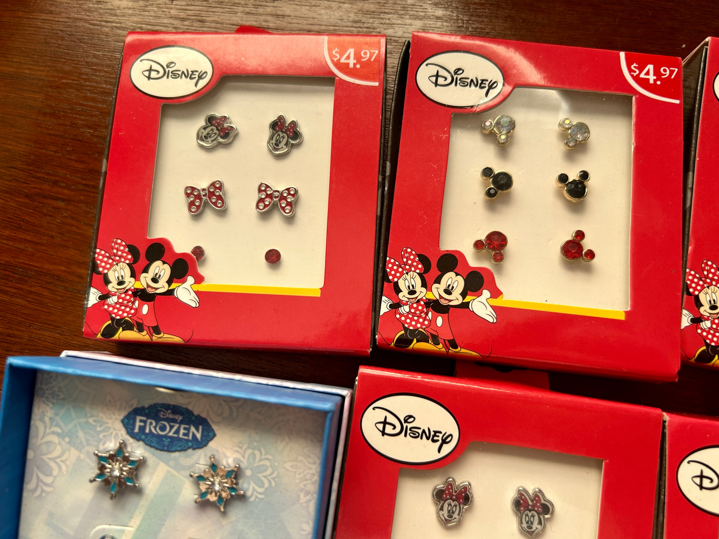 Lot of Disney Mickey Mouse Minnie Frozen Stud Earrings Sets NEW