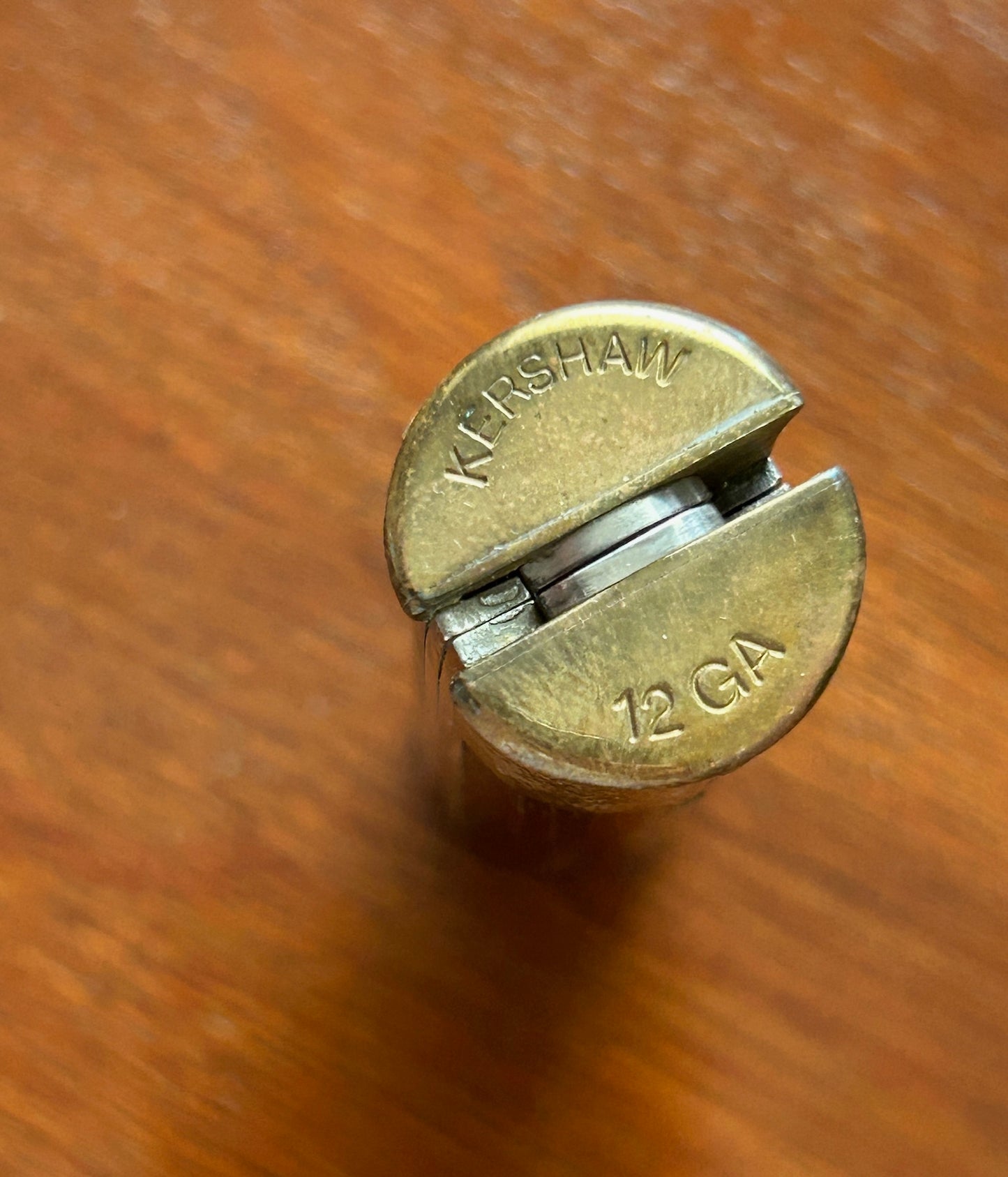 Vintage 10k Yellow Gold OC Tanner Shotgun Shell Pocket Knife Advertising