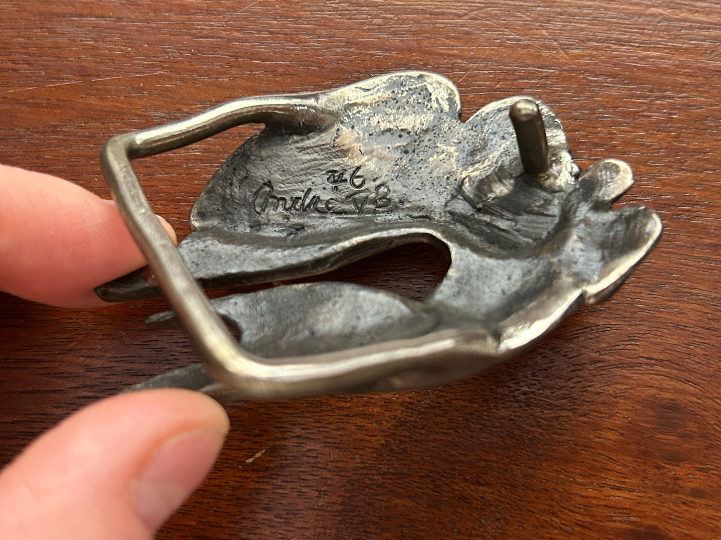 Vintage Andre Van Bergeijk Brutalist Modern Belt Buckle