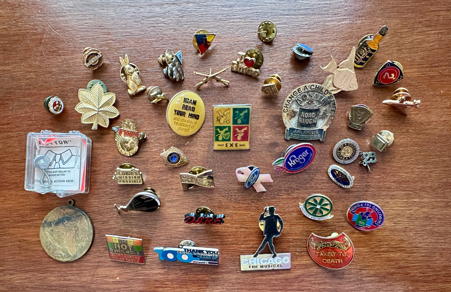 Vintage Lapel Pin Pins Pinback Lot Jack Daniels Kroger Service Motorcycle More