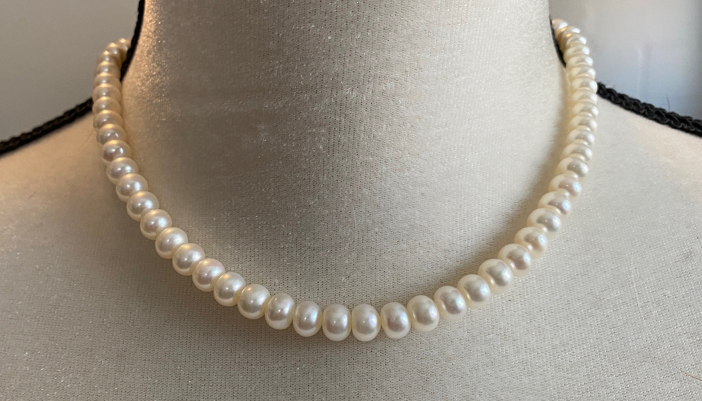 Single Strand Honora Freshwater Pearl Necklace with Box 16" Long