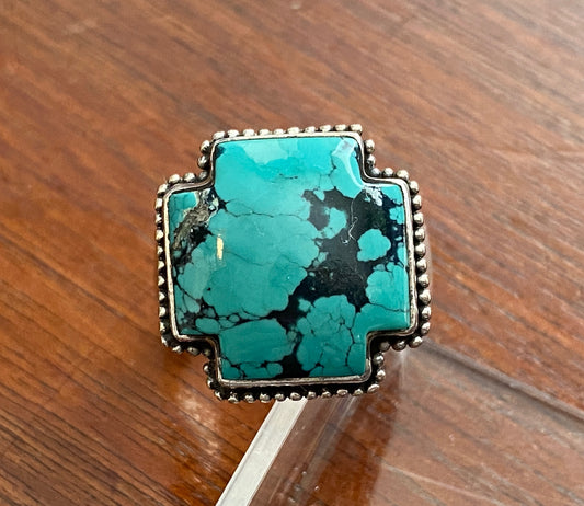 Barse Sterling Silver 925 Turquoise Ring Sz 9