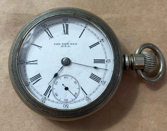 The New Era Silverine Pocket Watch Lancaster Watch Company 1880's