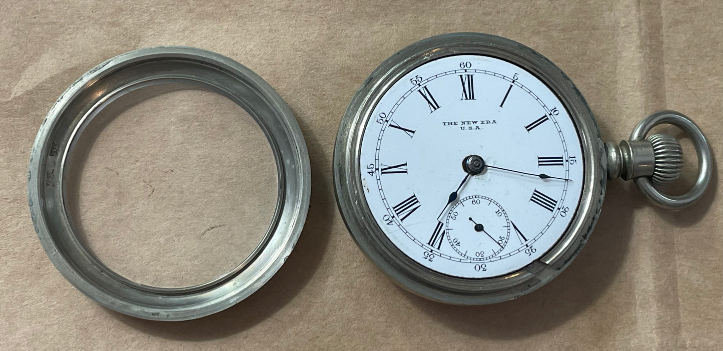 The New Era Silverine Pocket Watch Lancaster Watch Company 1880's