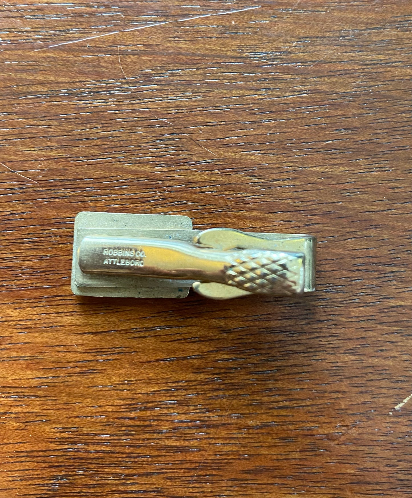 Vintage Rex Employee Gold Tone Tie Clip