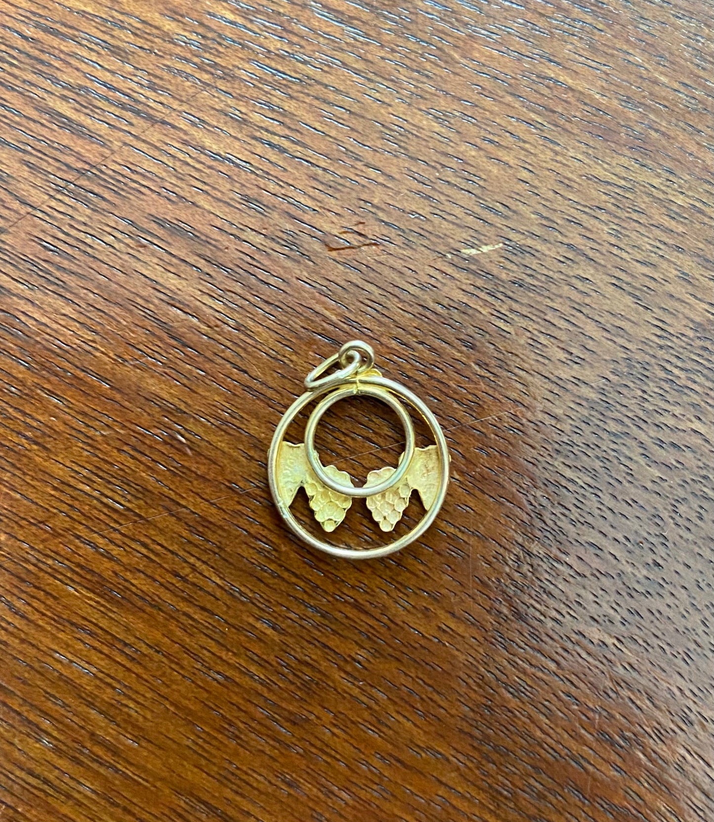 10k Tritone Gold Black Hills Gold Charm Pendant Rose Yellow Gold