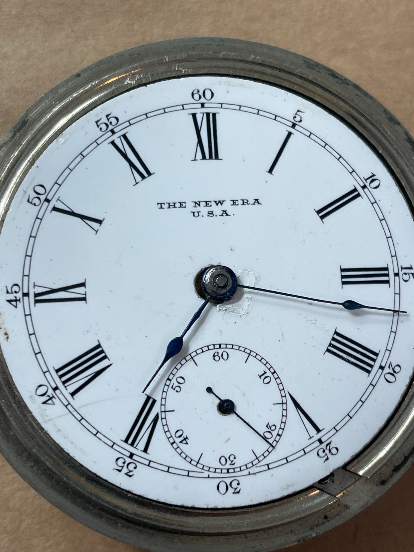 The New Era Silverine Pocket Watch Lancaster Watch Company 1880's