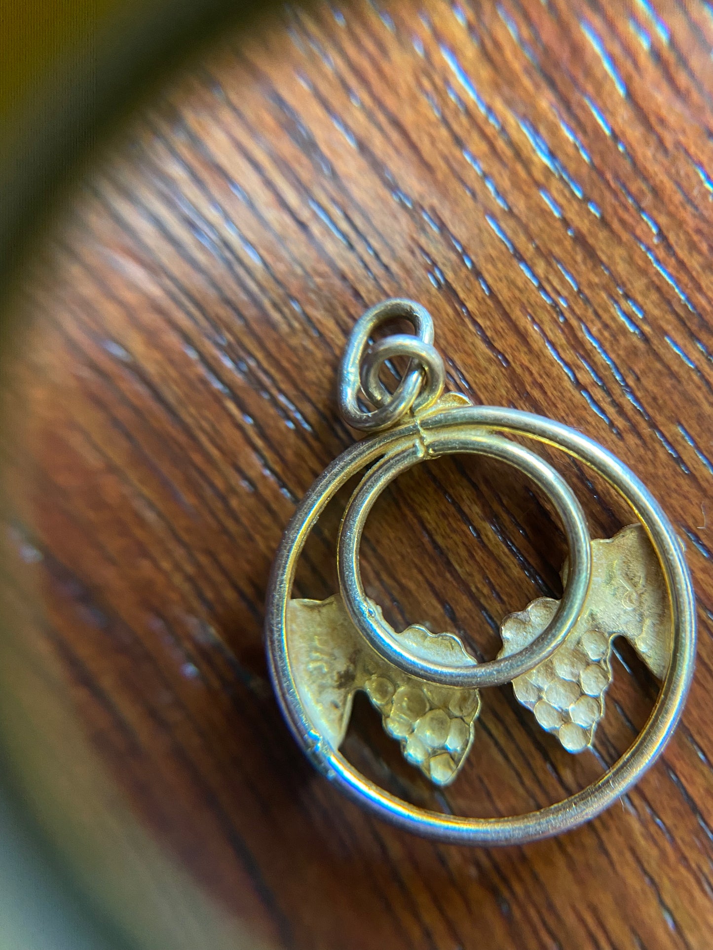 10k Tritone Gold Black Hills Gold Charm Pendant Rose Yellow Gold