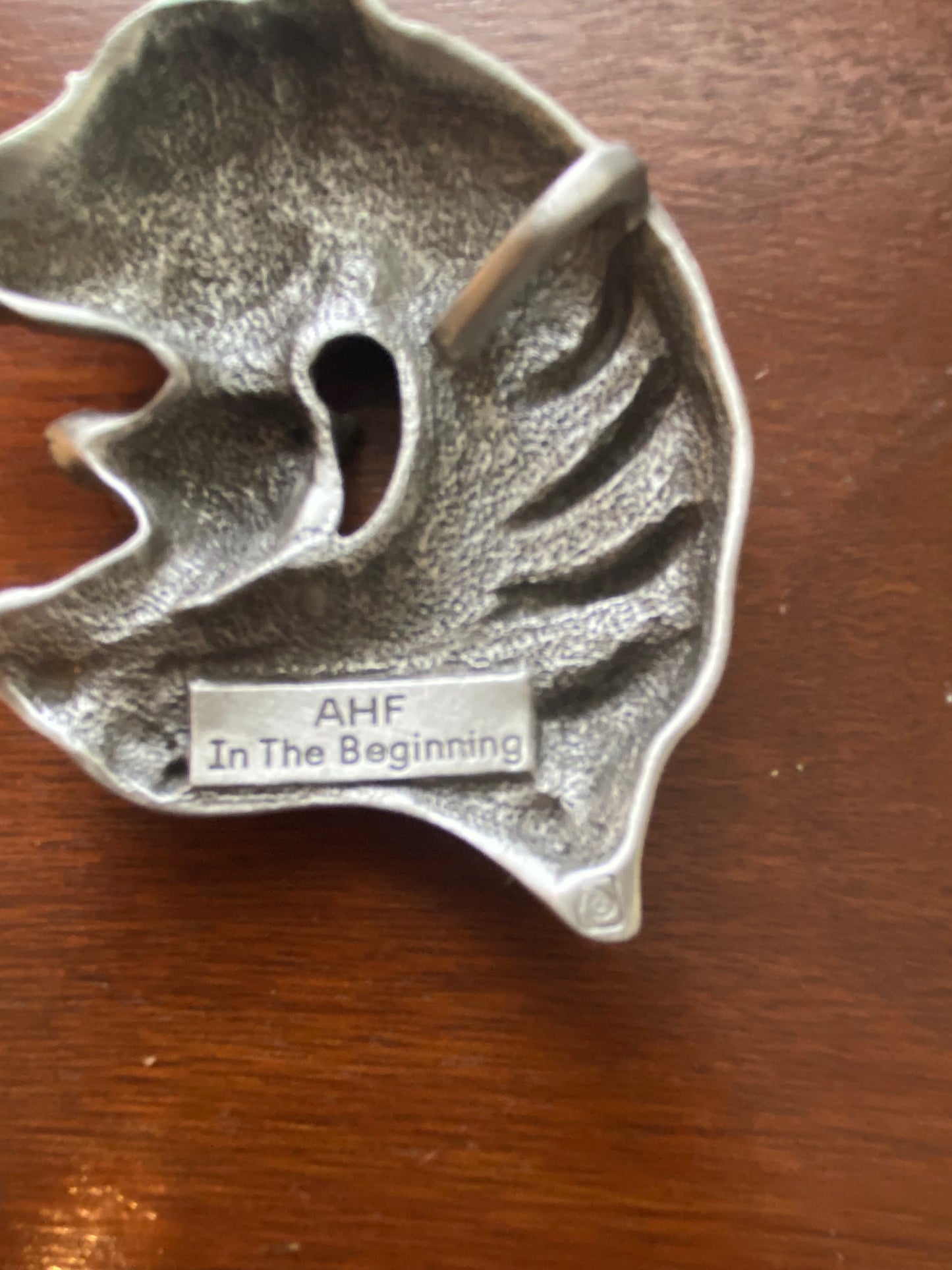 Arabian Horse Pewter Tone AHF In The Beginning Ornament VR