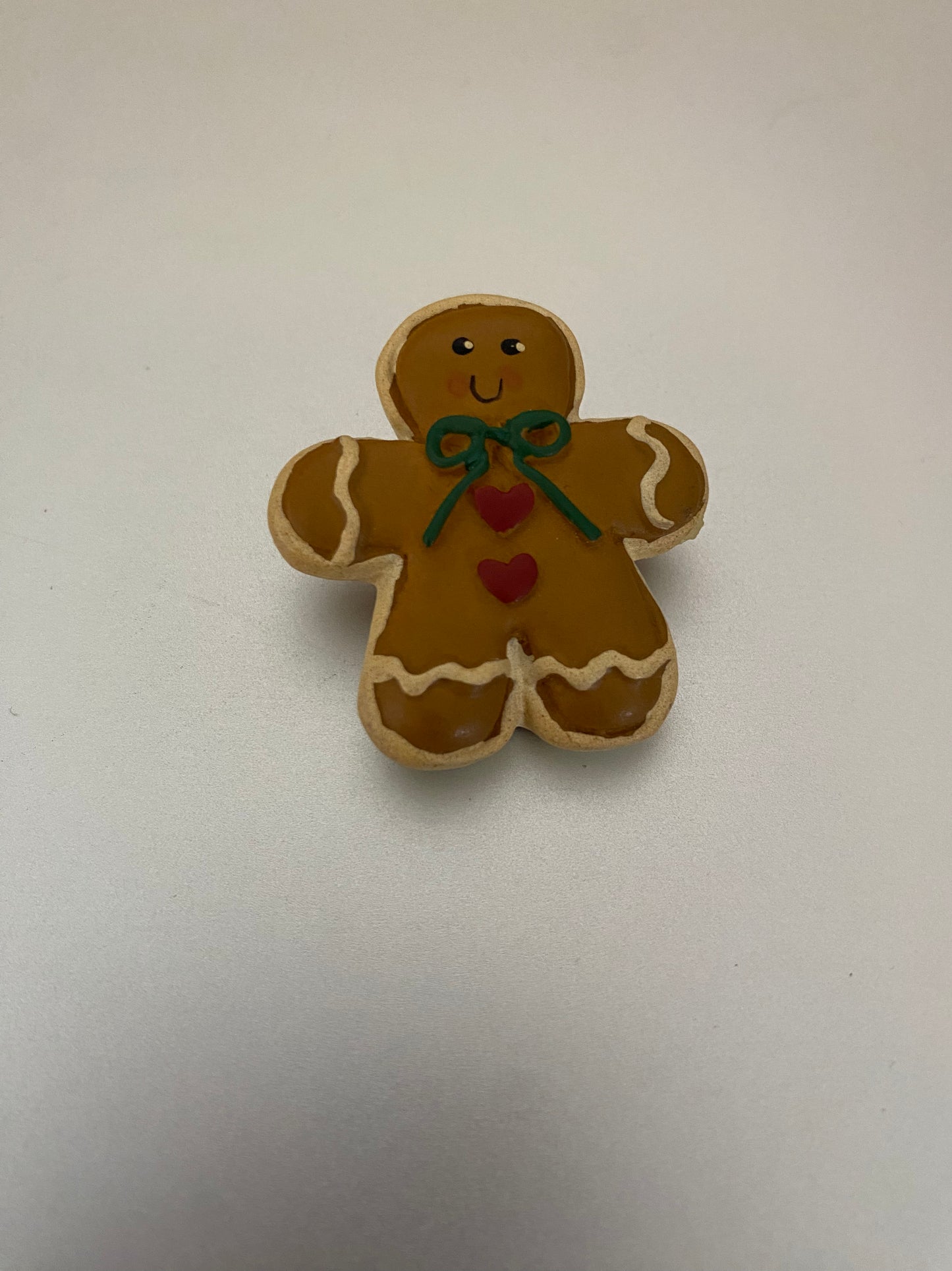 Resin Gingerbread Man Pin Brooch