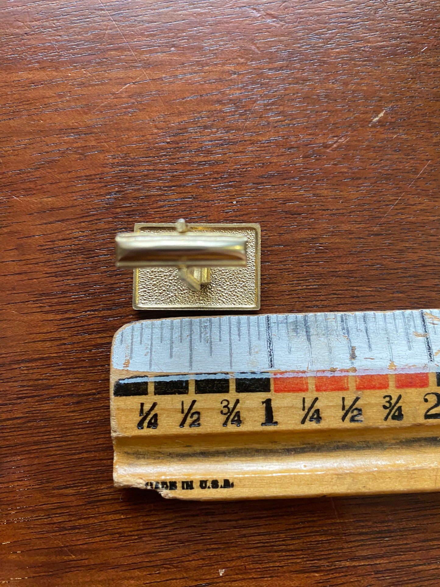 Vintage Gold Black Tone Horse Cufflink Tie Clip Set