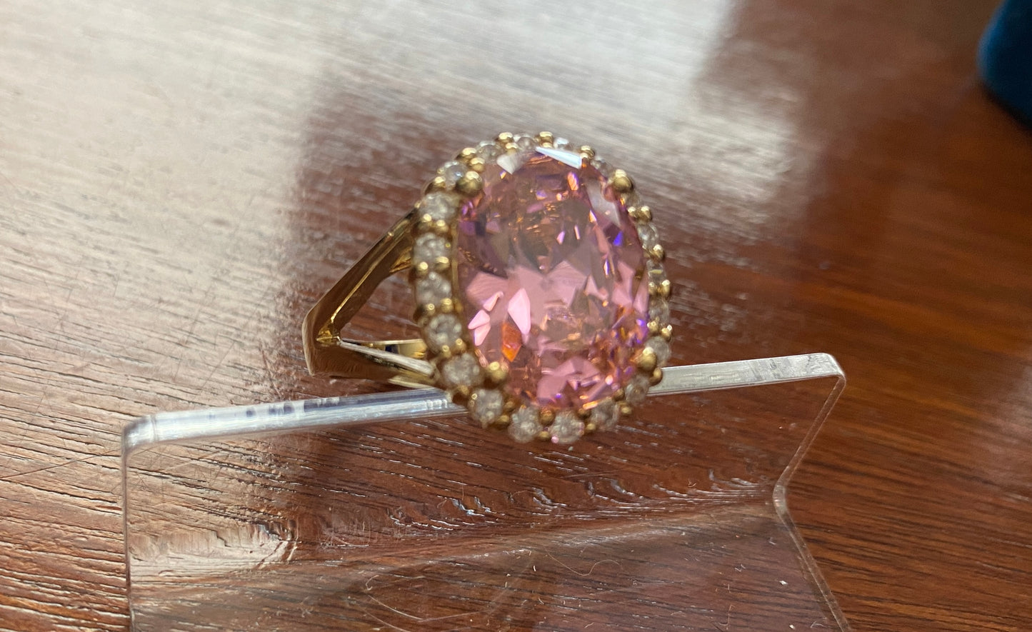 Jacqueline Kennedy Replica Camrose & Kross Pink Kunzite Ring Sz 12 Sterling