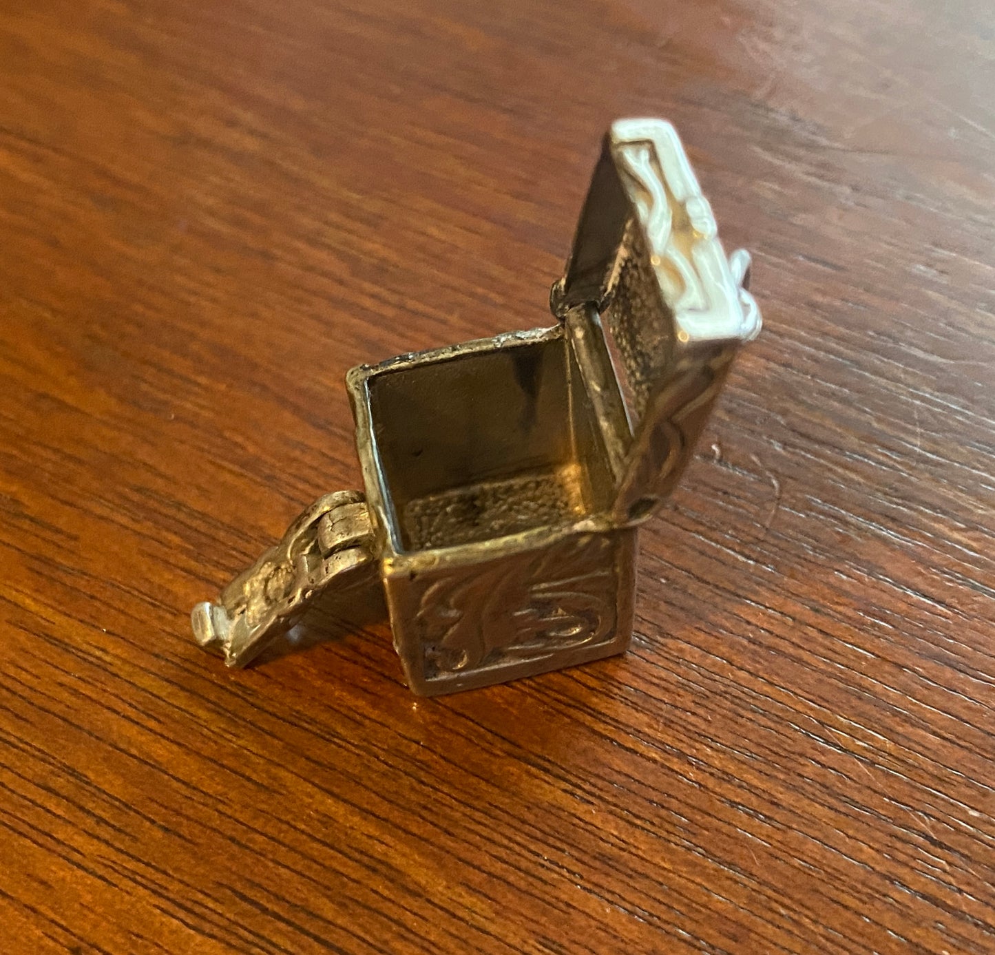Sterling Silver 925 Wish Box Necklace Pendant