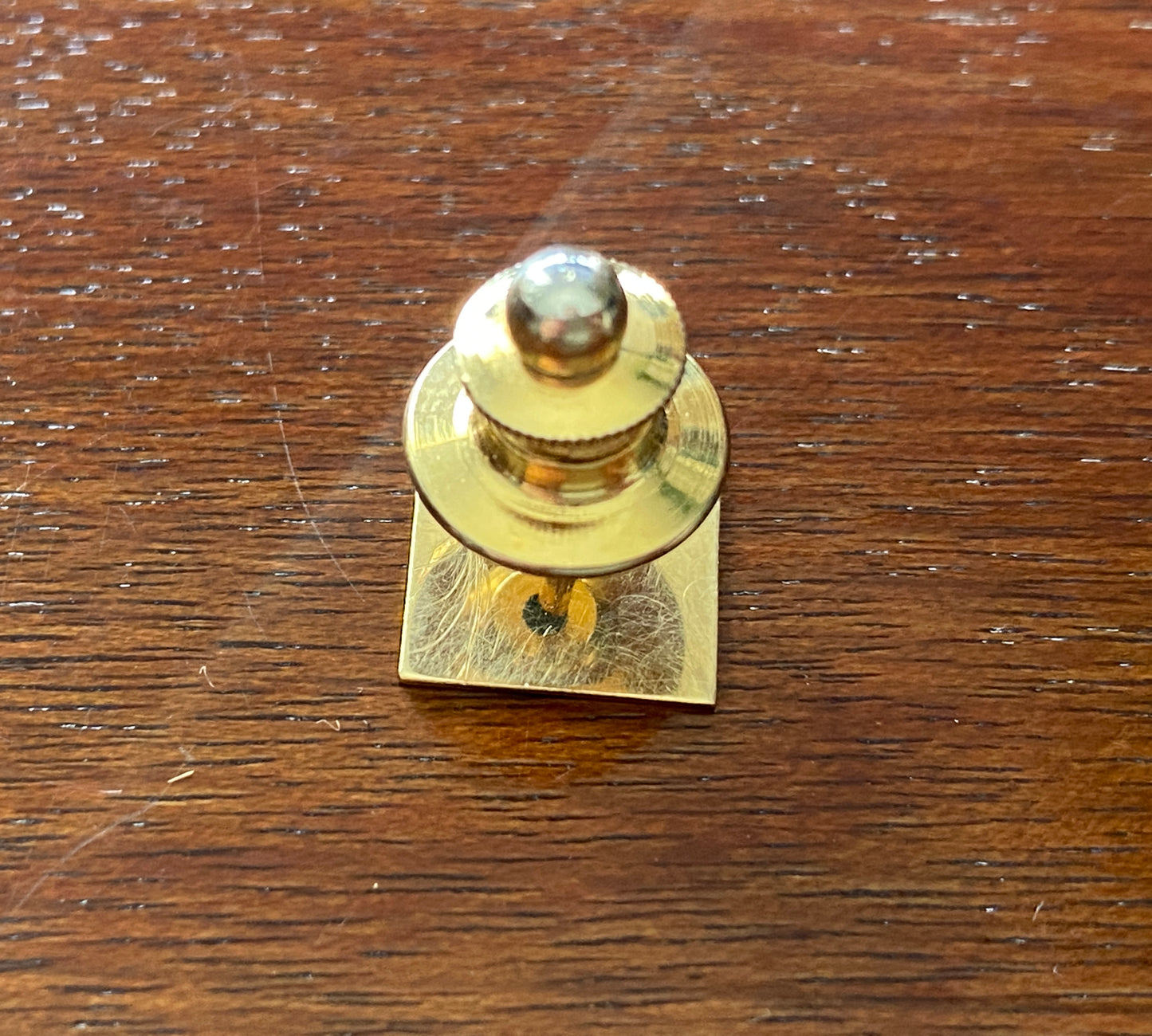 Vintage 14k Yellow Gold Tie Tack Square