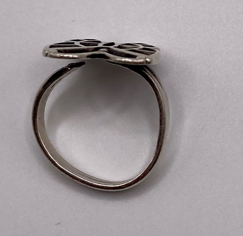 Vintage Sterling Silver 925 Bells Trading Post Butterfly Ring Sz 6.25